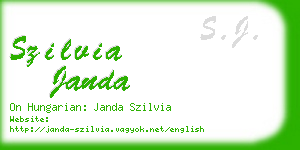 szilvia janda business card